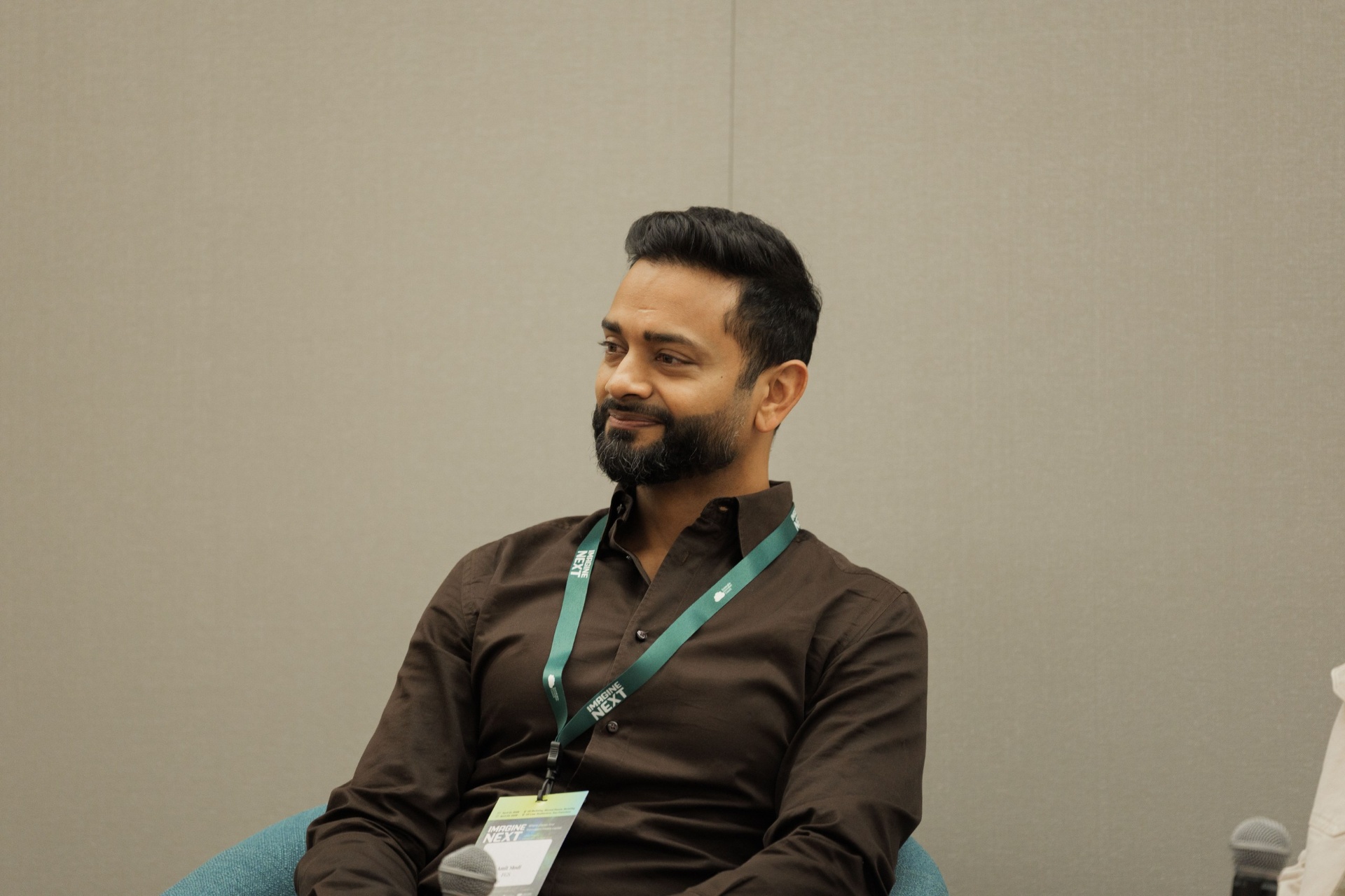Amit Modi, Founder of Focus Green Solutions, listening on the Capital Day founders panel